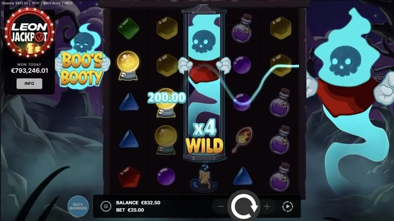Boo's Booty - fantasma Wild con moltiplicatore numerico sui rulli
